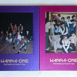 KPop CD Wanna One 1st Album NOTHING WITHOUT YOU Purple And Pink Versions