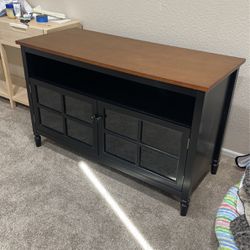 TV Stand  Console With 4 Shelves 