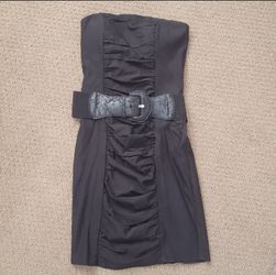 Black Strapless Dress