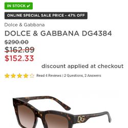 Dolce And Gabbana Sunglasses 