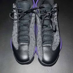 jordan 13 retro black and purple size 11