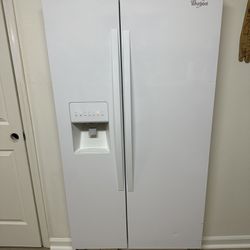 Whirlpool Refrigerator White Side By side 