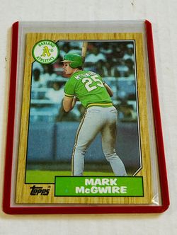 1987 Topps Mark McGwire Card