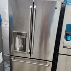 Ge Refrigerator French Door Stainless Steel Counter Depth 