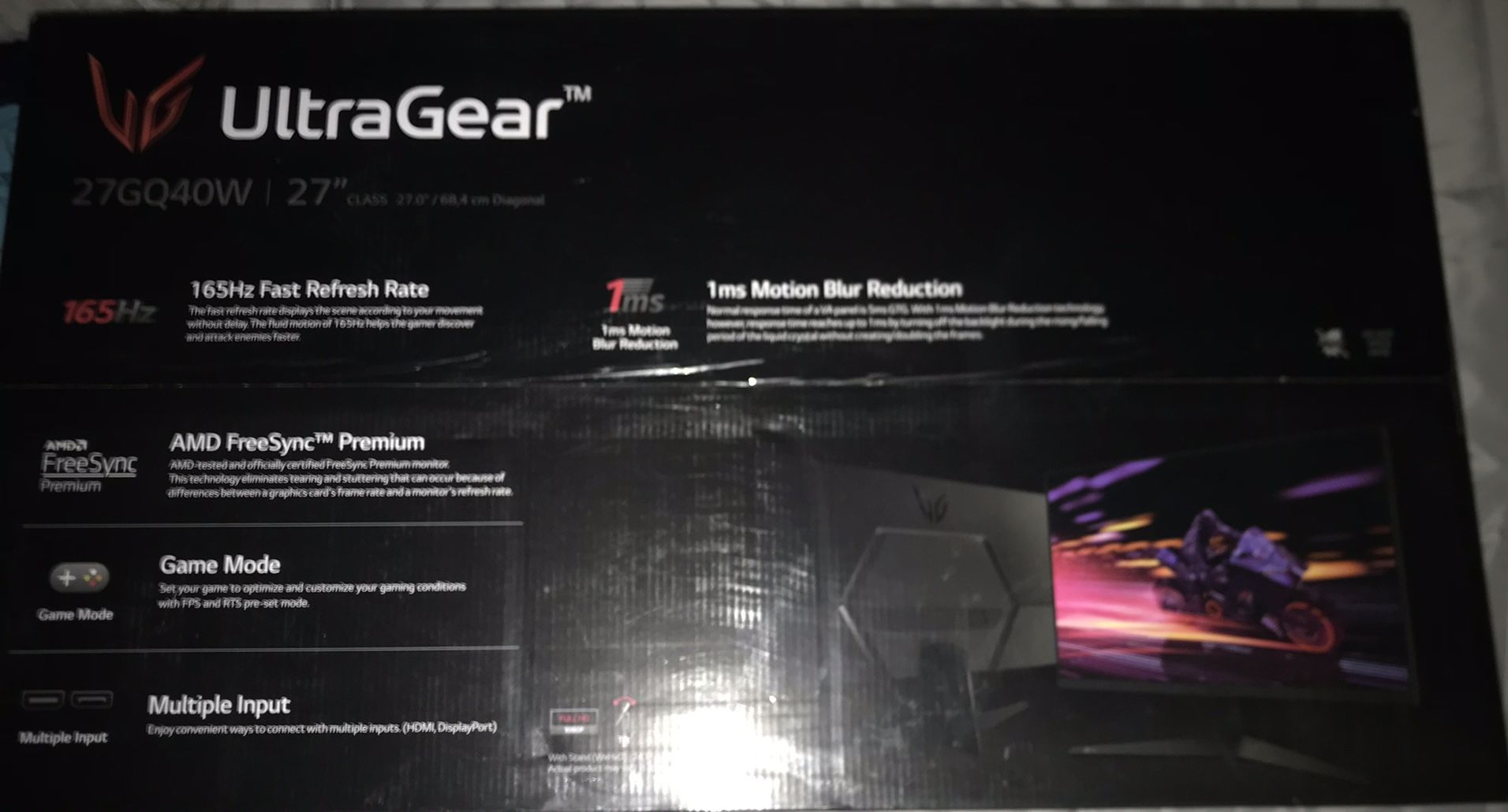 LG Ultra Gear 27” Gaming Monitor