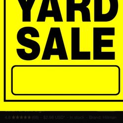 Community Yard Sale April 18th-19th 8am-6:30pm