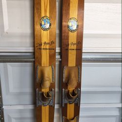 Vintage Pair of DICK POPE JR Cypress Gardens Water Skis - 67” (Rare!)