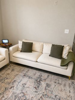 Beige sofa