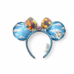 Disney Parks Blue pixar UP Grape Soda Cap Balloons House Ears headband