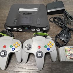 Nintendo 64 Console Bundle with 2 Controllers and Mario Kart 64