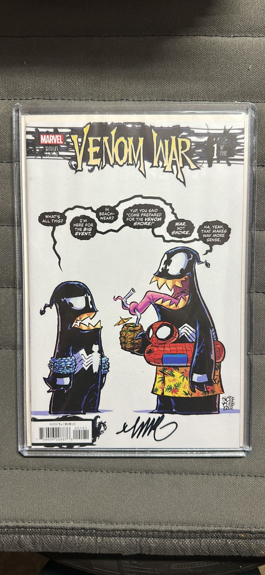 Venom War Signed Scottie Young