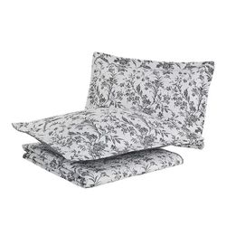 Laura Ashley Amberley  King Quilt W/ Matching Shams, Coordinating 26x26 Matching Shams & Valances