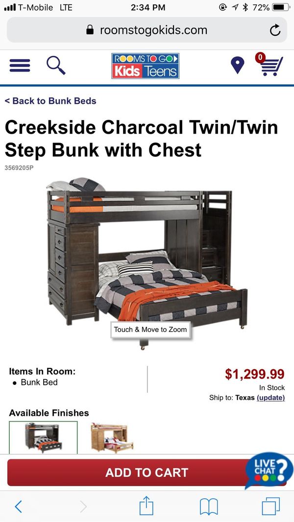 Creekside Bunk Bed With Step For In Grand Prairie Tx Offerup Creekside Bunk Bed With Step