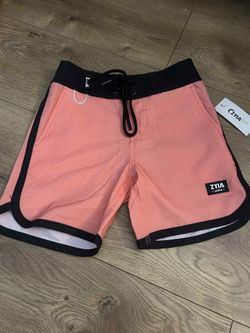 NWT Zyia Active For Boys Toddler Size 4/5 Bright Coral Board Shorts