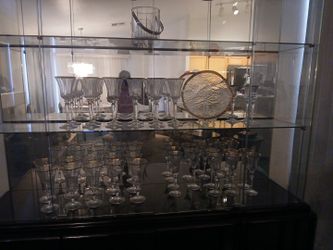 Gold Rim Crystal Glasses