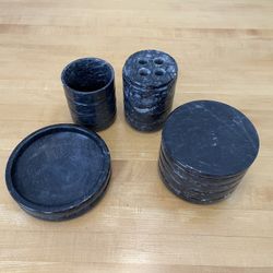 Authentic Black Marble Bathroom Accessories