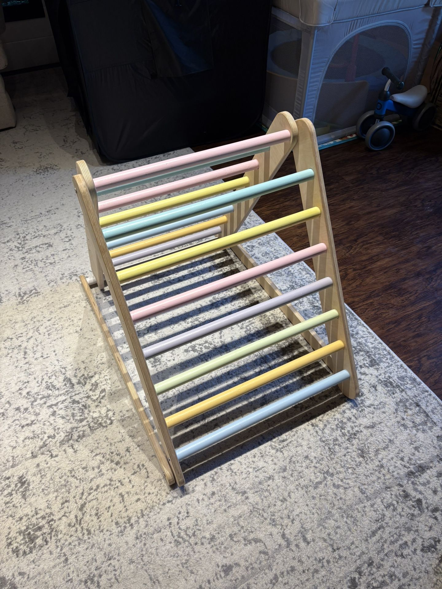 Pikler Triangle Climber With Rock Wall And Slide, Taking Offers