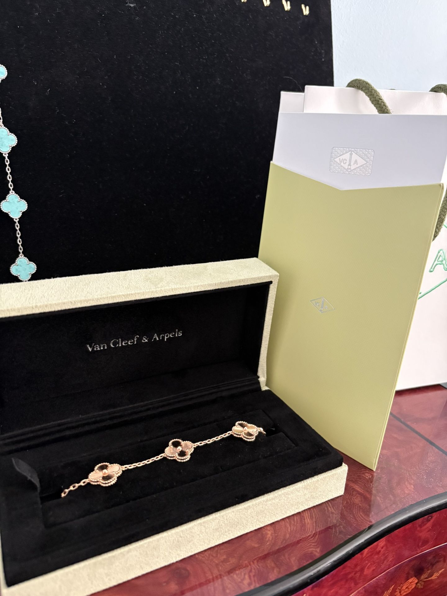 Rose Gold Clover Bracelet