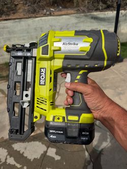 Cordless Ryobi finish nailer