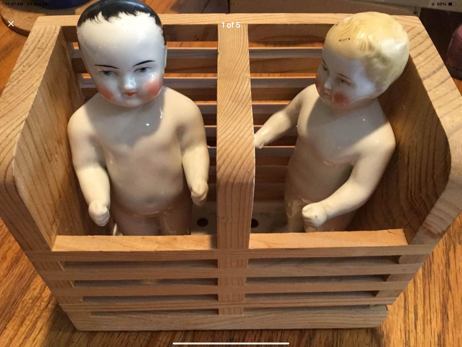 Antique Frozen Charlie Doll