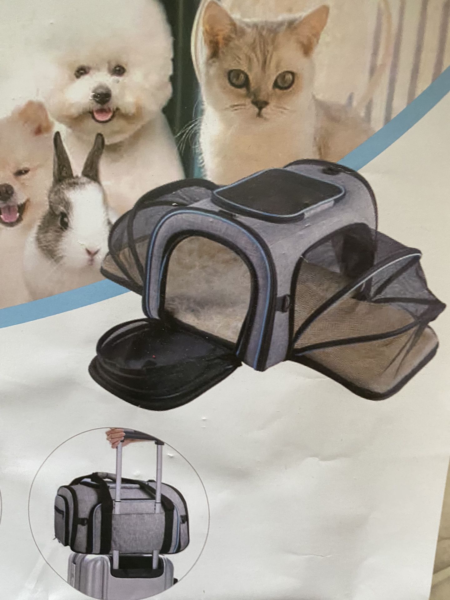 Brand New Pet Carrier - 4-sided Airline Approved