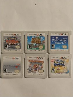 6 Nintendo 3DS games $25 each