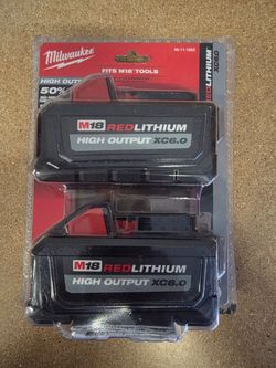 Milwaukee M18 RedLithium High Output XC 6.0  (2-Pack)