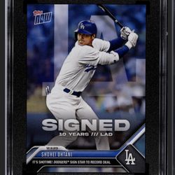 Shohei Ohtani 2023 Topps Now Offseason Baseball Card #OS21 Graded SGC 10