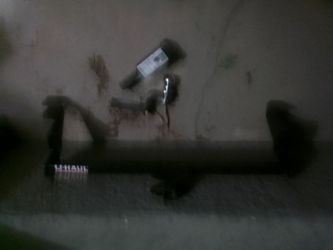 Hitch and ball assembly for Ford escort
