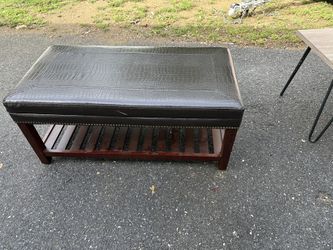 Leather Storage Ottomen! 