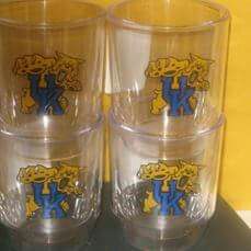 NEW 4 Sports Glasses U of K Wildcats Kentucky