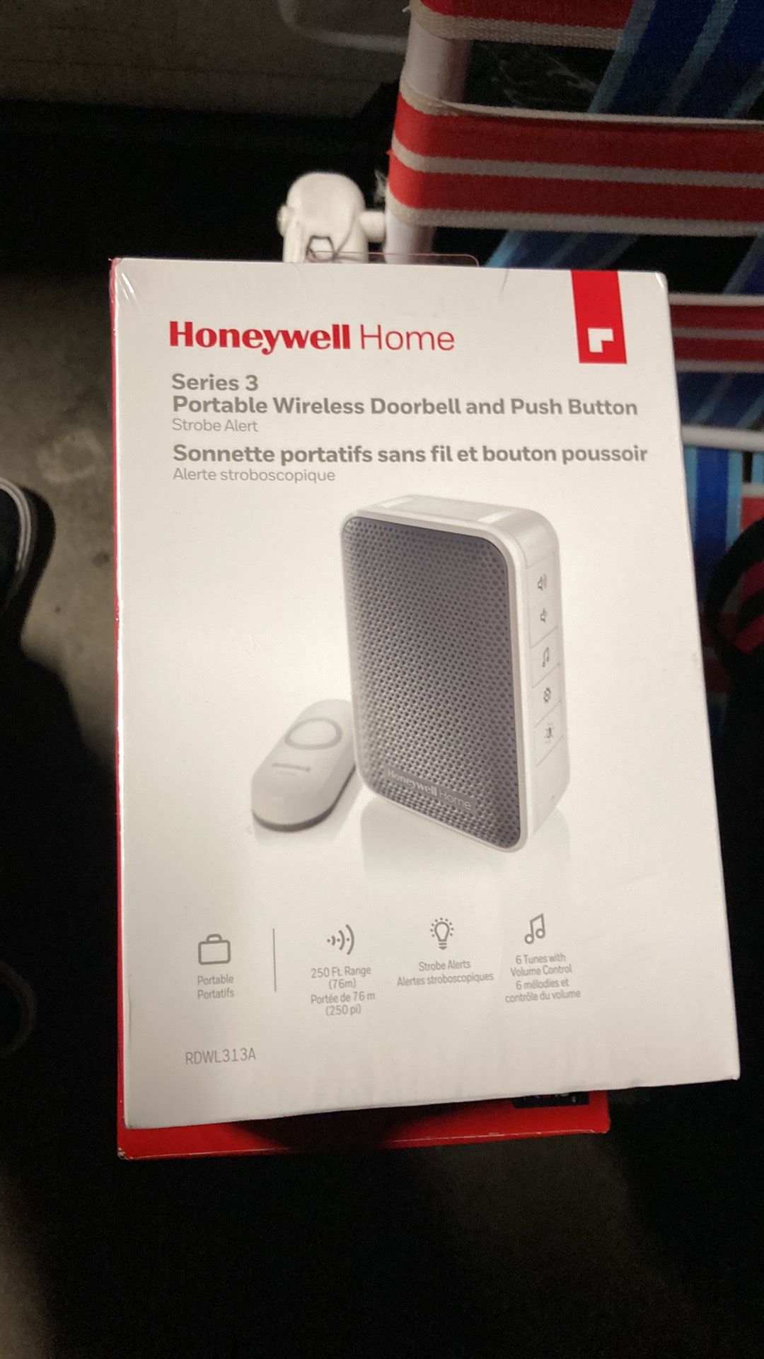 Honeywell Home Portable Door Bell And Push Button