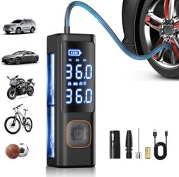 Tire Inflator Portable Air Compressor, Powerful 150PSI & 2X Faster Auto Air Pump