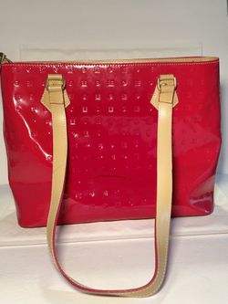 Arcadia Red Patent Leather Tote Bag