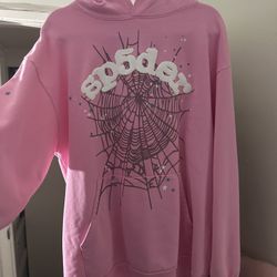 Sp5der Hoodie Pink