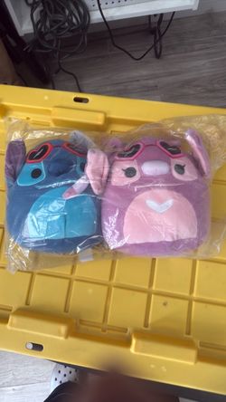Stitch & Angel Squishmallow Plush Set of 2