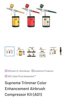Supreme Trimmer Color Enhancement Airbrush Compressor Kit