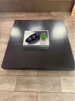 Large black-coffee table