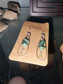 Gemstone Dangling Earrings