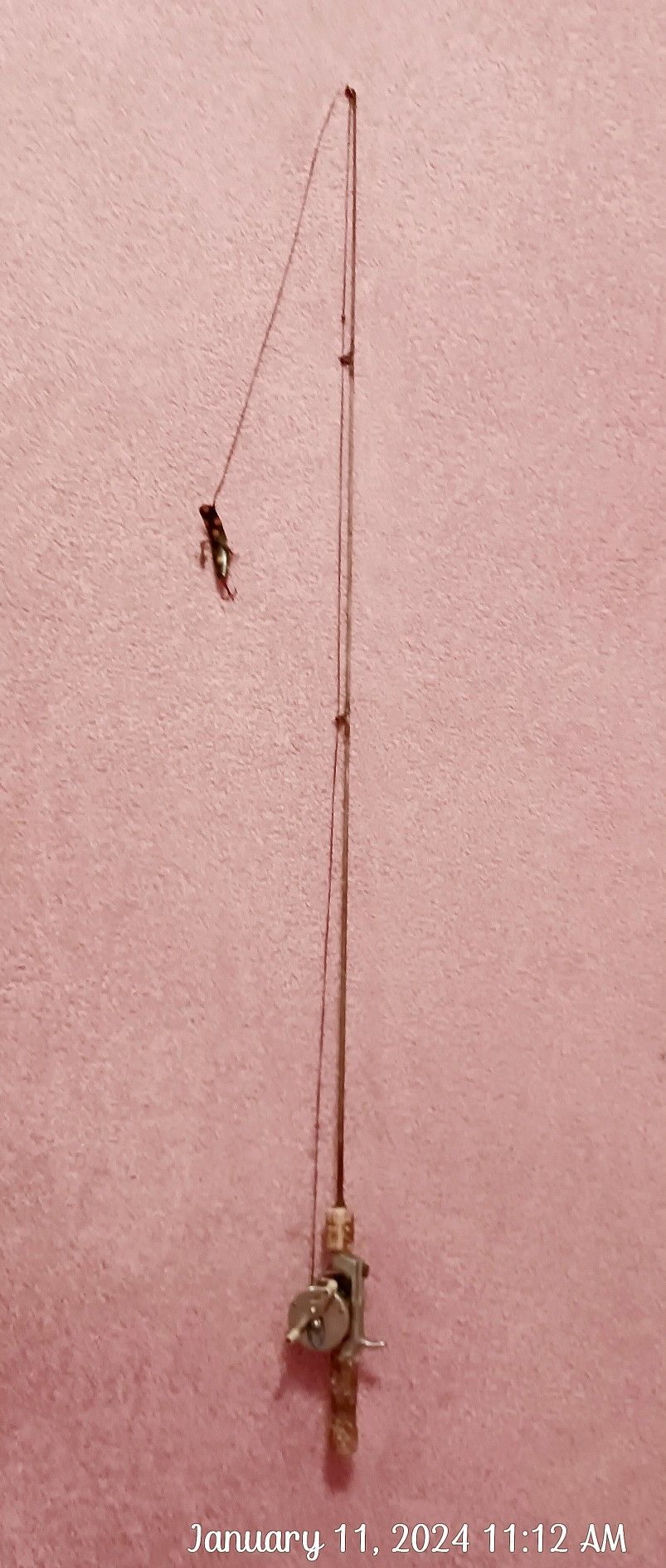 Vintage True Temper Steel Fishing Rod W/ Ocean City 1970 Reel