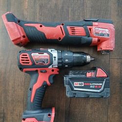 Milwaukee Multitool Impact Drill Driver Battery Tool 