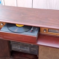 Vintage Radio case With Record Player