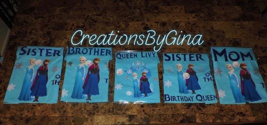 Frozen family glitter shirts ❄️