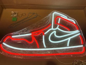 Sneaker LED Sign for Wall Decor Dimmable Shoe LED Signs Neon Lights for Bedroom, garage, bar