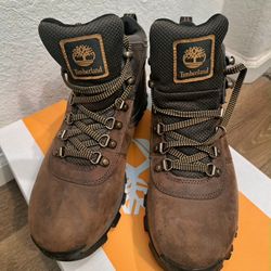 Timberland MT Maddsen Waterproof Mid Hiker DK Brown Grain Boots US 8.5 