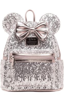 Silver Sequin Loungefly NWT