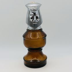 Vintage Avon King Chess Bottle Wild Country Aftershave Empty 3 oz w/ Box