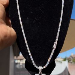 Moissanite Tennis Chain 15ct 