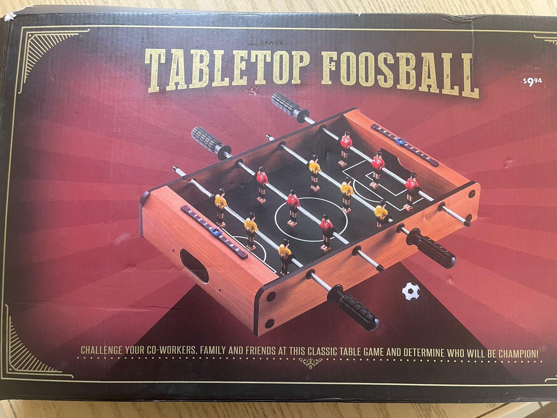 Tabletop foosball