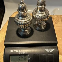 Sterling Silver 240 Grams Italian Sugar Shakers